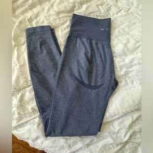 NVGTN leggings contour seamless blue EUC